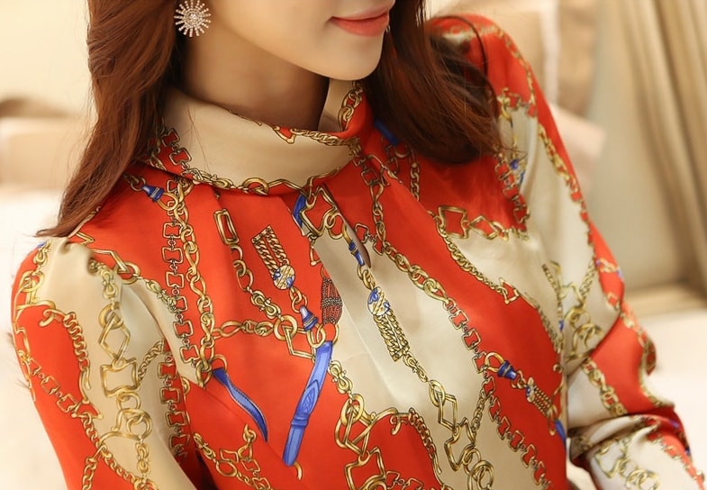 Chiffon Blouse BL2908 Red