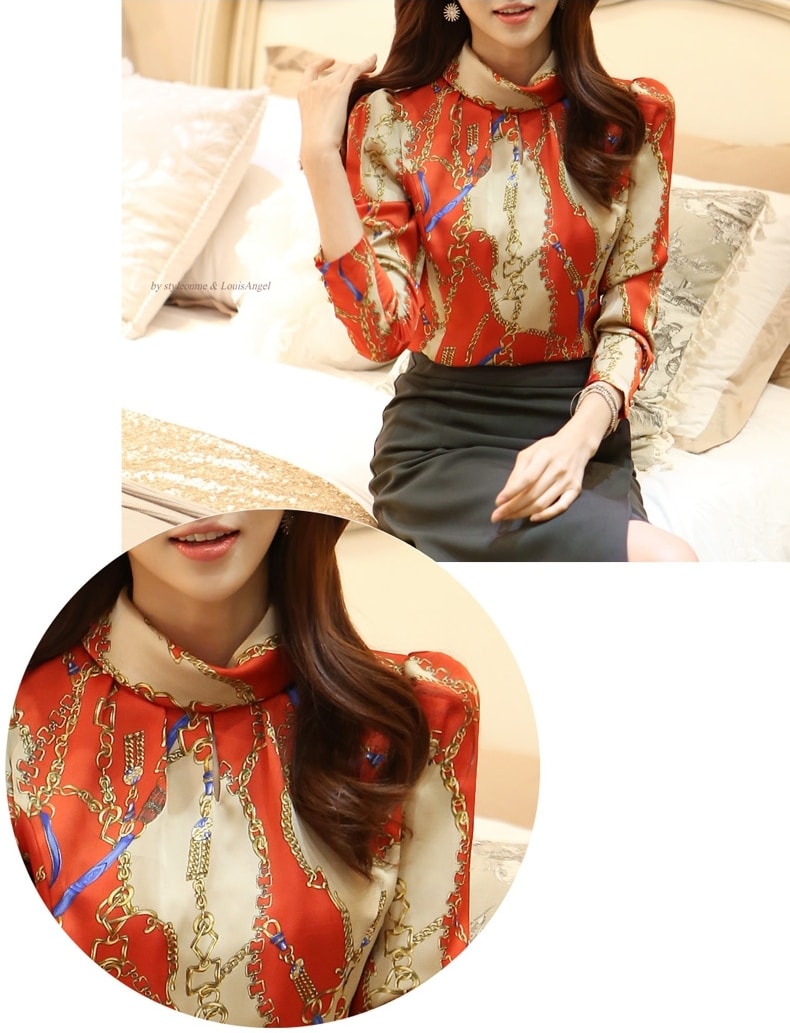 Chiffon Blouse BL2908 Red