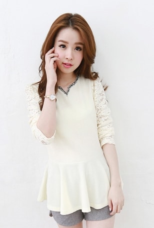 Lycra Blouse BL2913 White