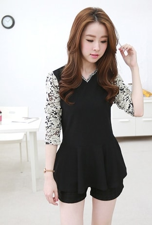 Lycra Blouse BL2914 Black