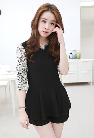 Lycra Blouse BL2914 Black