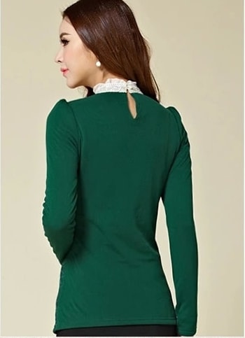 Lace Blouse BL2915 Green