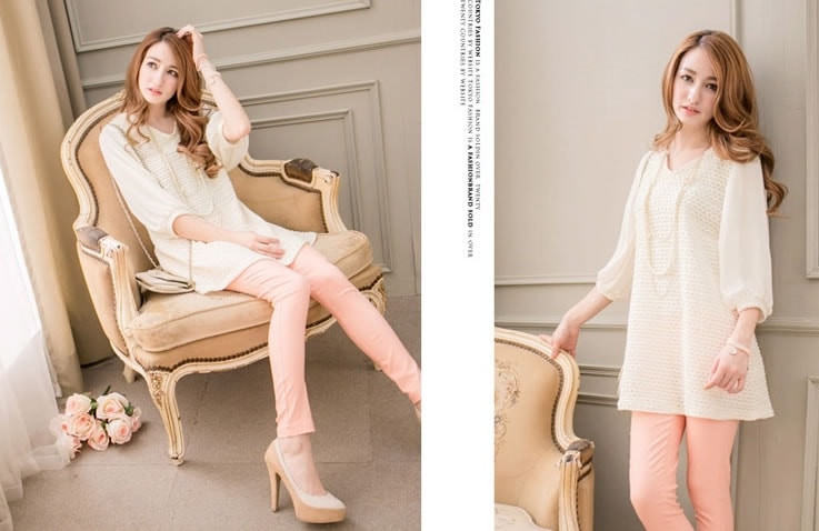 Blouse BL2917 Beige