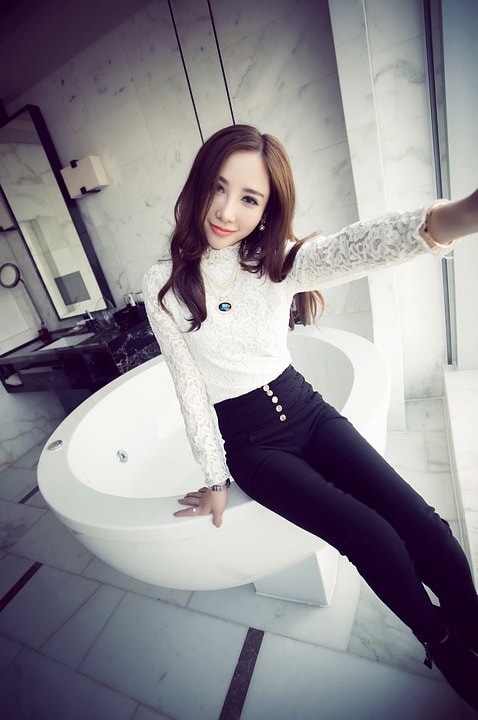 Lace Blouse BL2918 White