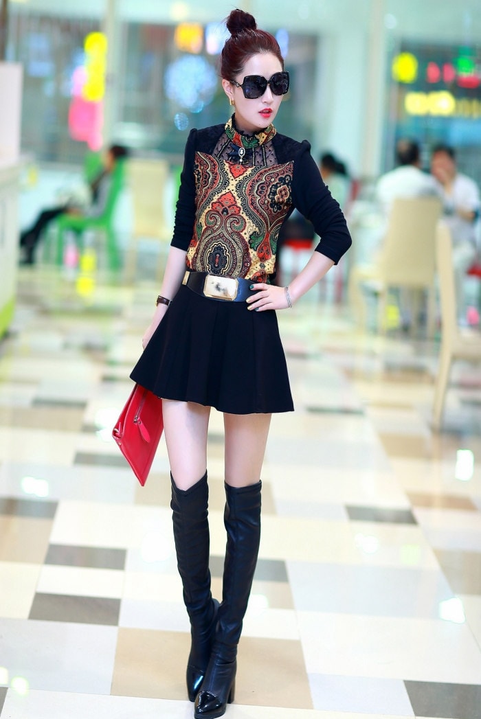 Soft Satin Blouse BL2927 Black