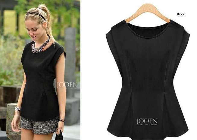 Chiffon Blouse BL2930 Black