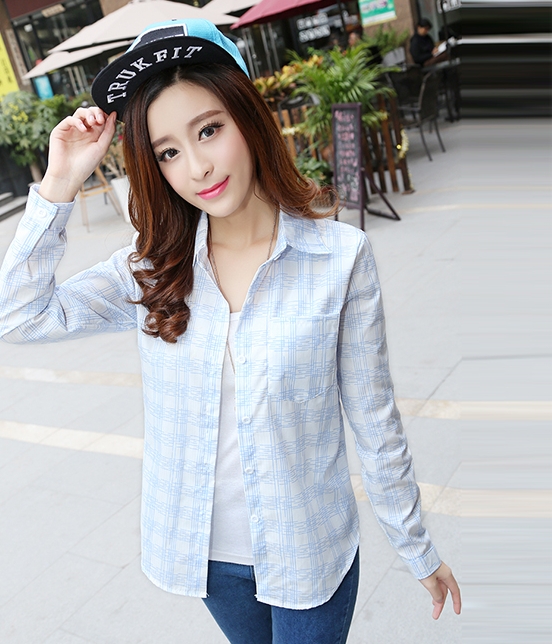 Kemeja Korea BL2933 Blue