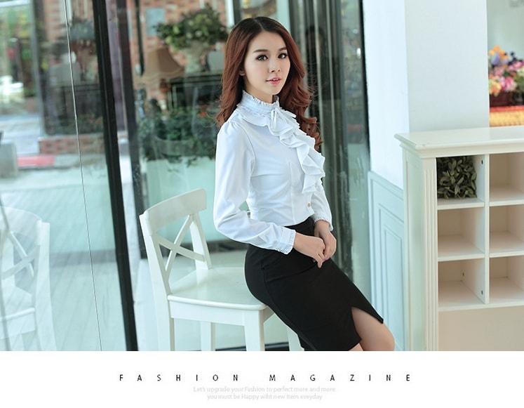 Kemeja Blouse BL2947 White