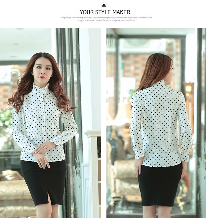 Kemeja Korea BL2951 White