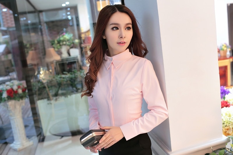 Kemeja Korea BL2954 Pink