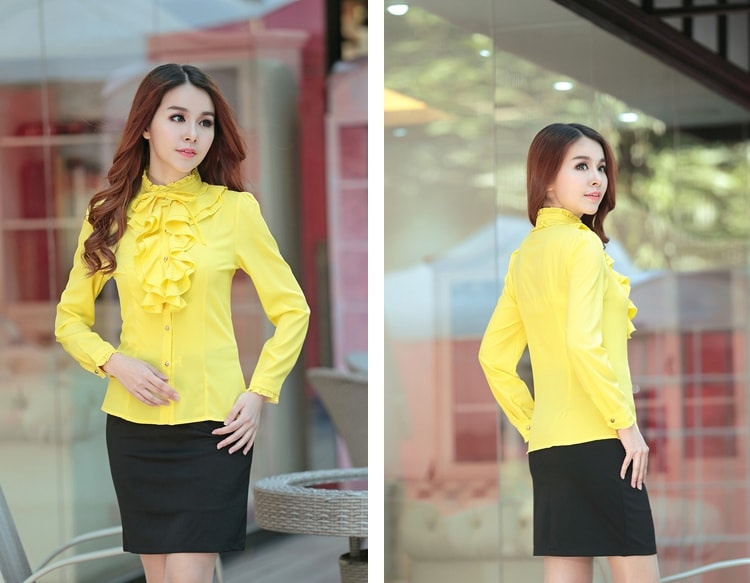 Kemeja Blouse BL2956 Yellow