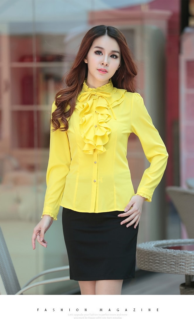 Kemeja Blouse BL2956 Yellow