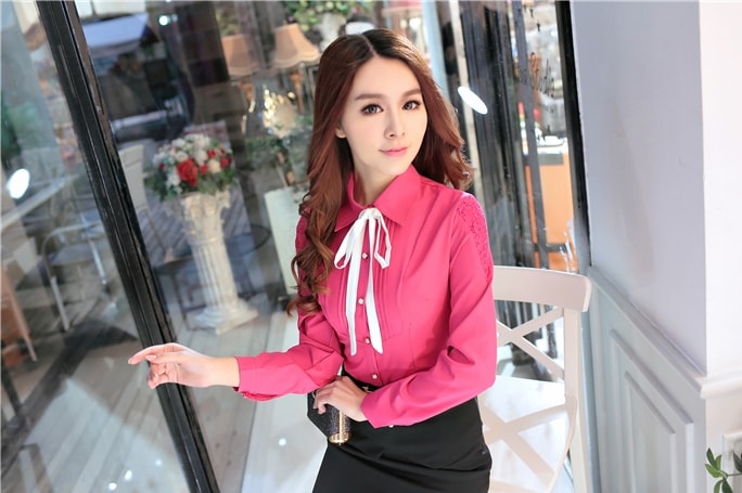 Kemeja Kantor BL2960 Pink