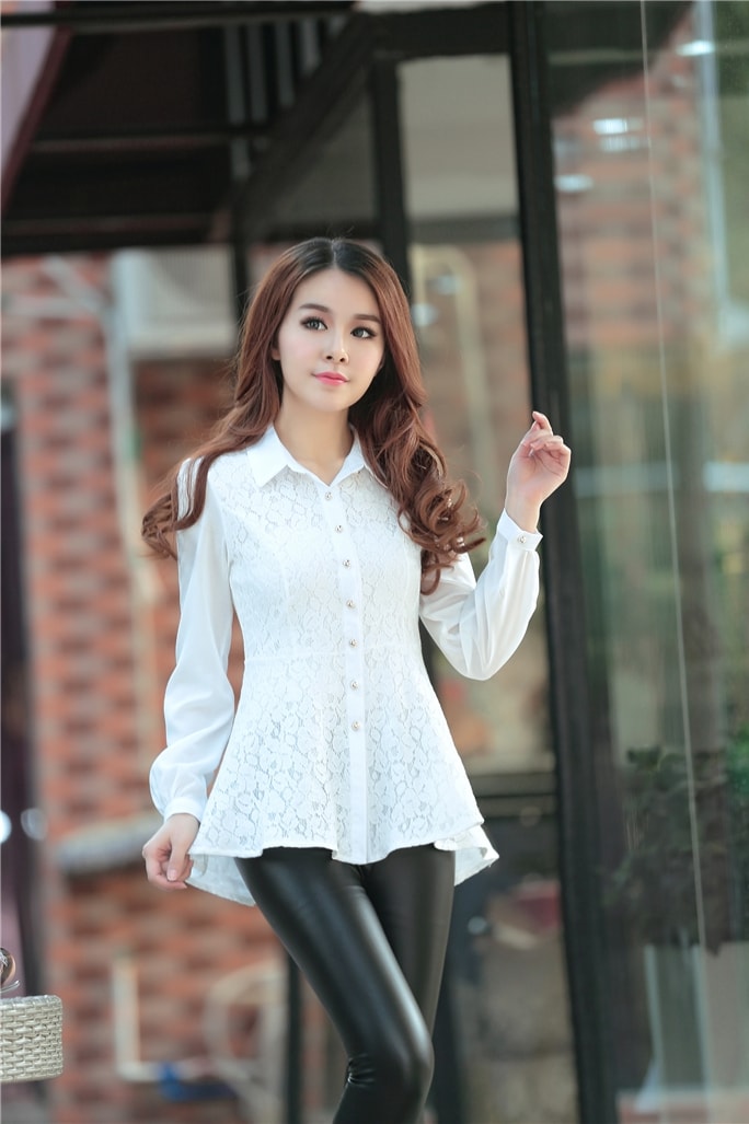 Kemeja Lace BL2964 White