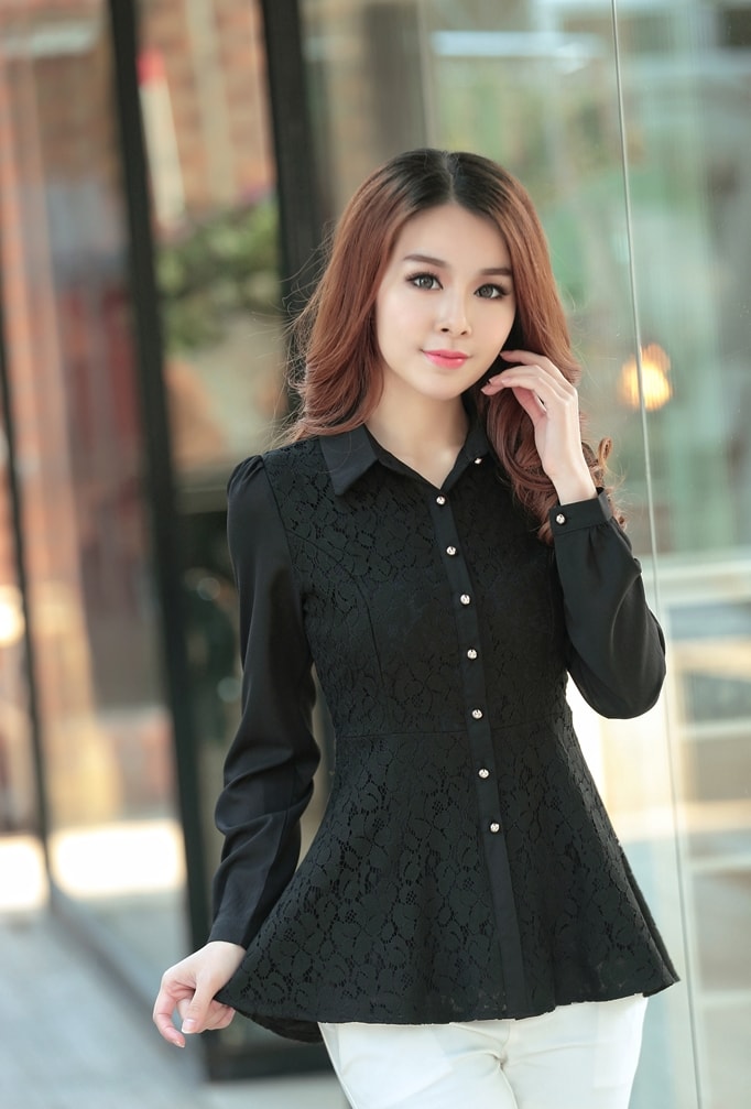 Kemeja Lace BL2965 Black