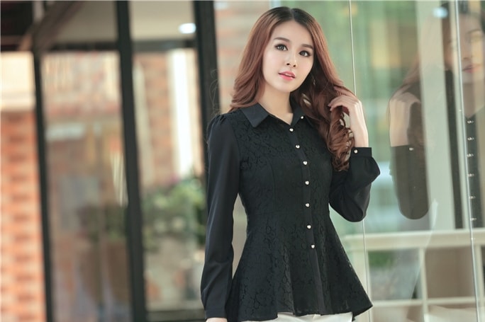 Kemeja Lace BL2965 Black