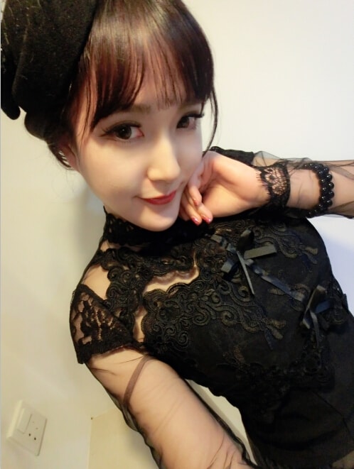 Lace Blouse BL2975 Black