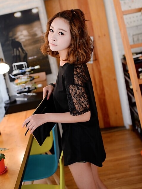 Blouse Lace BL2978 Black