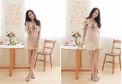 Butterfly Blouse BL2987 Pink