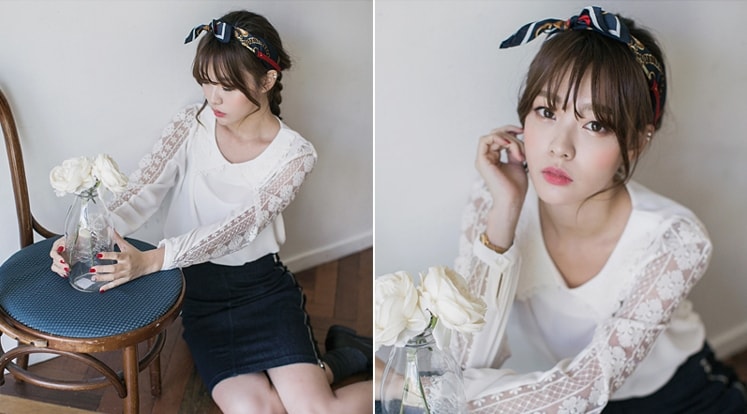 Chiffon Blouse BL2994 White