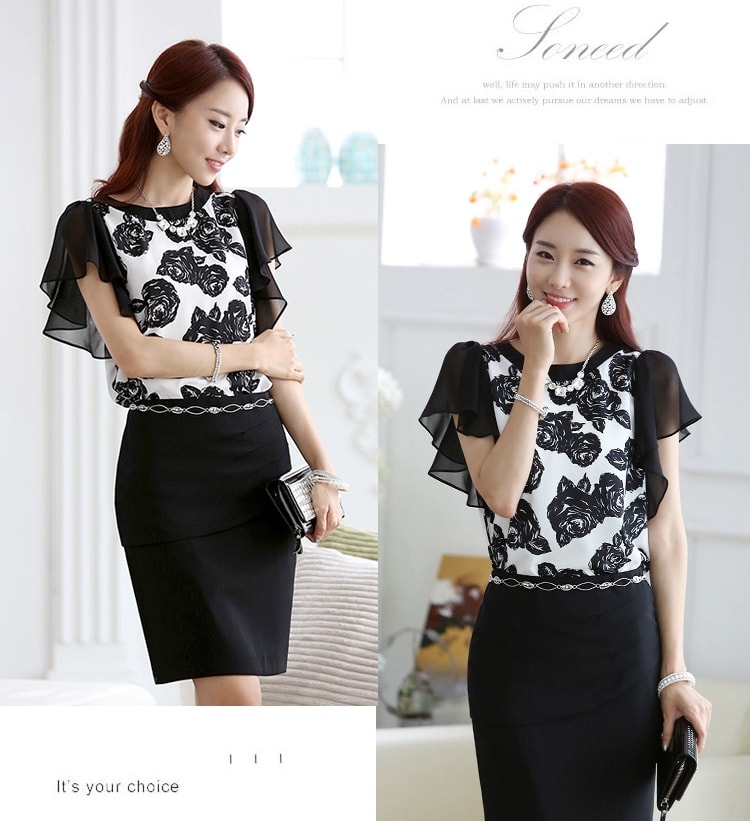 Chiffon Blouse BL2995 Black