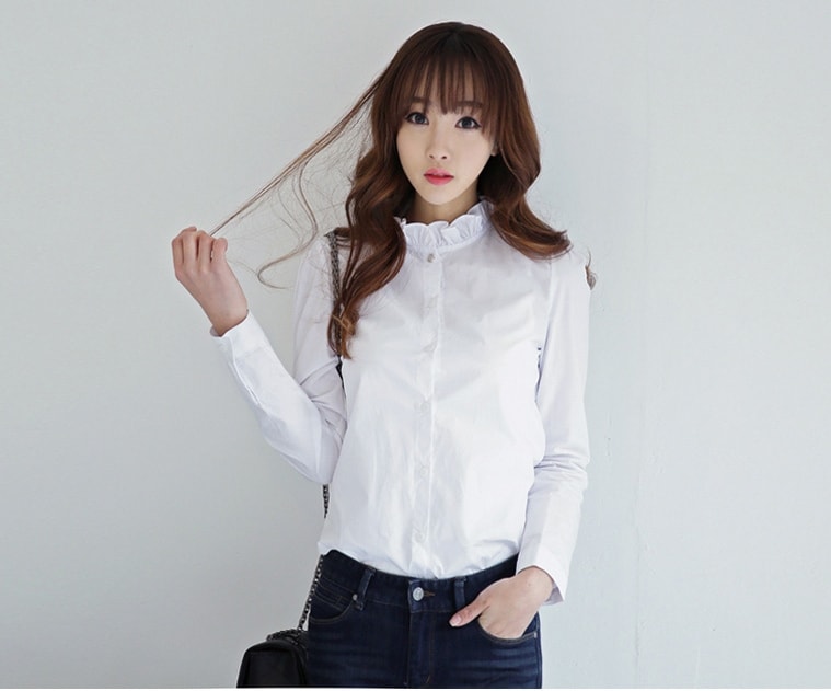 Cotton Blouse BL3003 White