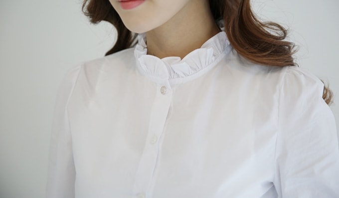 Cotton Blouse BL3003 White