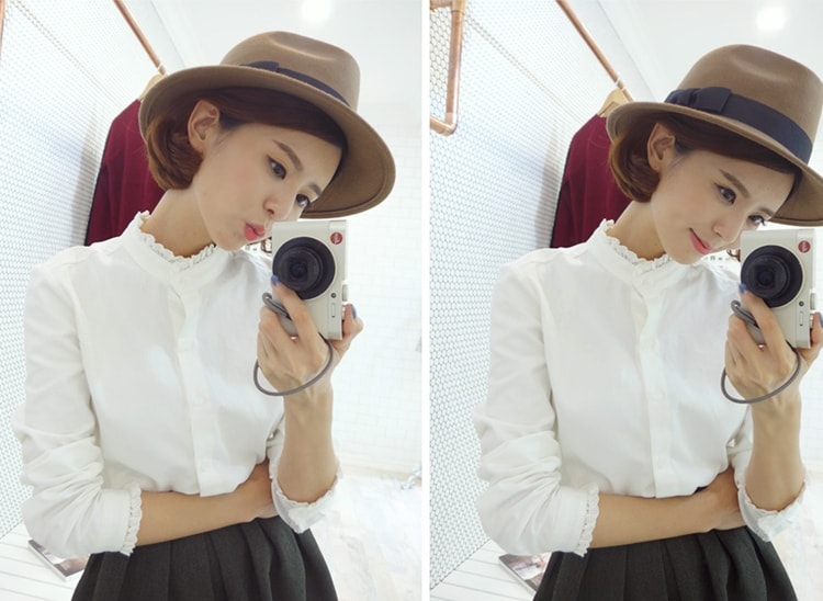 Cotton Blouse BL3004 White