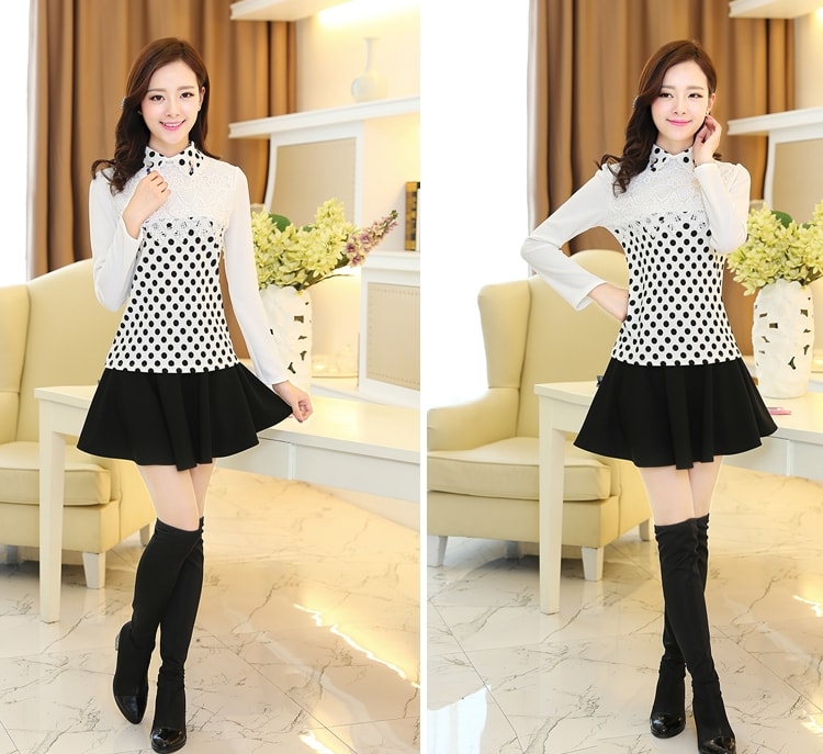 Elegant Lace BL3009 Black Dot