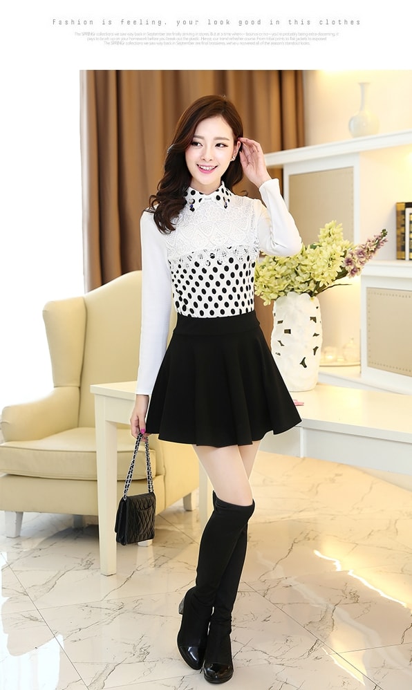 Elegant Lace BL3009 Black Dot