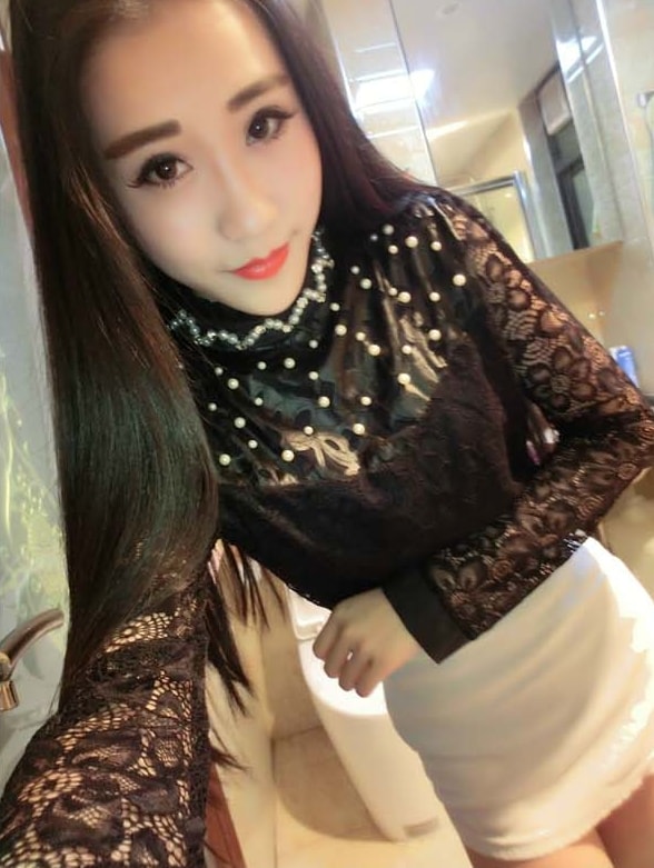 Lace Blouse BL3025 Black