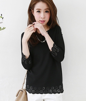 Lycra Blouse BL3032 Black