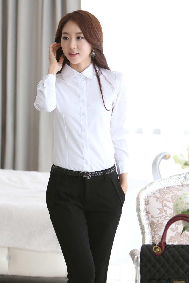 Kemeja Kantor Wanita BL3093 White