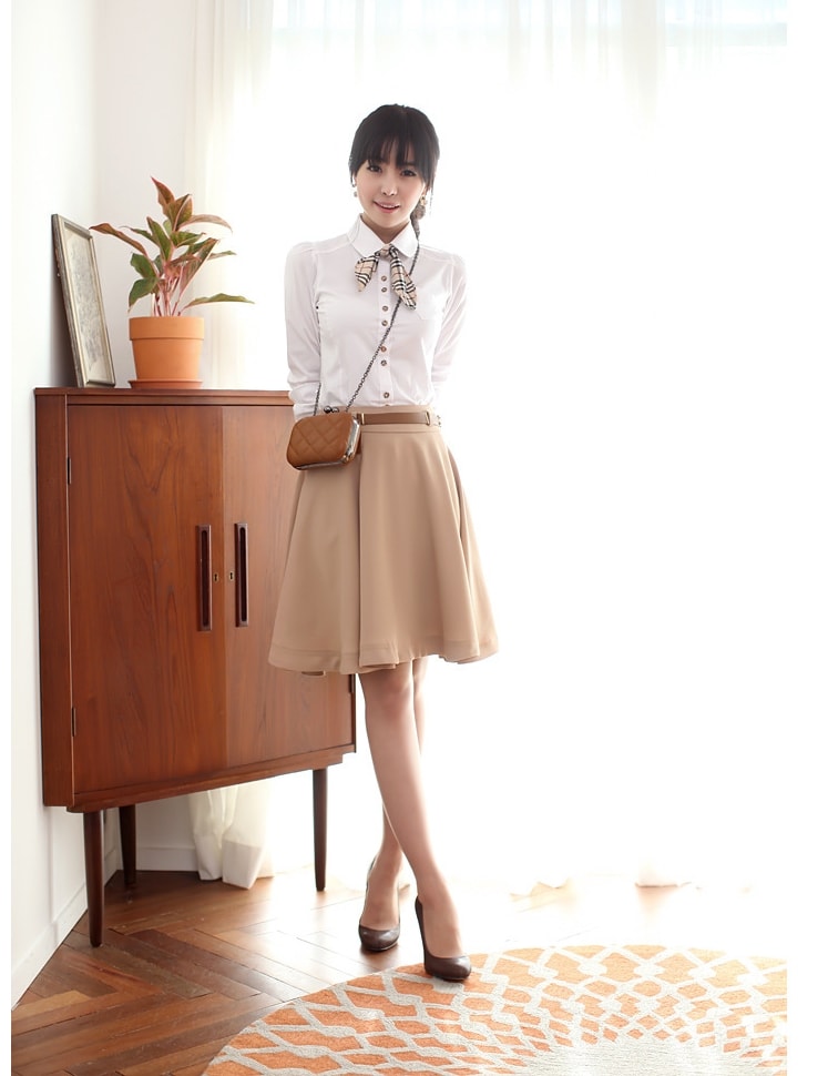 Kemeja Korea Import BL3105 White