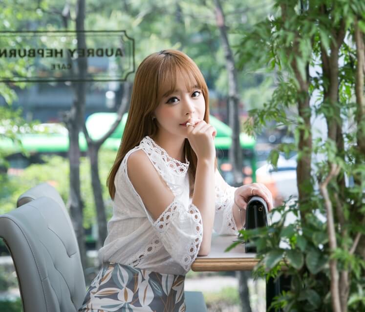 Korea Cute Sabrina Blouse Import BL3136 White