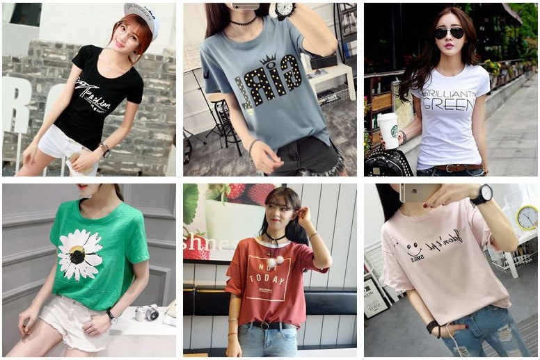 Summer Casual Kaos Import BL3150 Random 5pcs