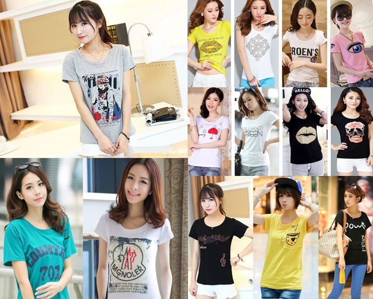 Summer Casual Kaos Import BL3150 Random 5pcs