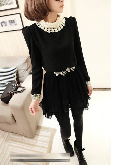 Dress DS3233 Black