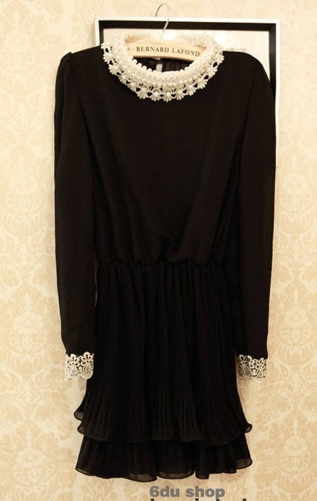 Dress DS3233 Black