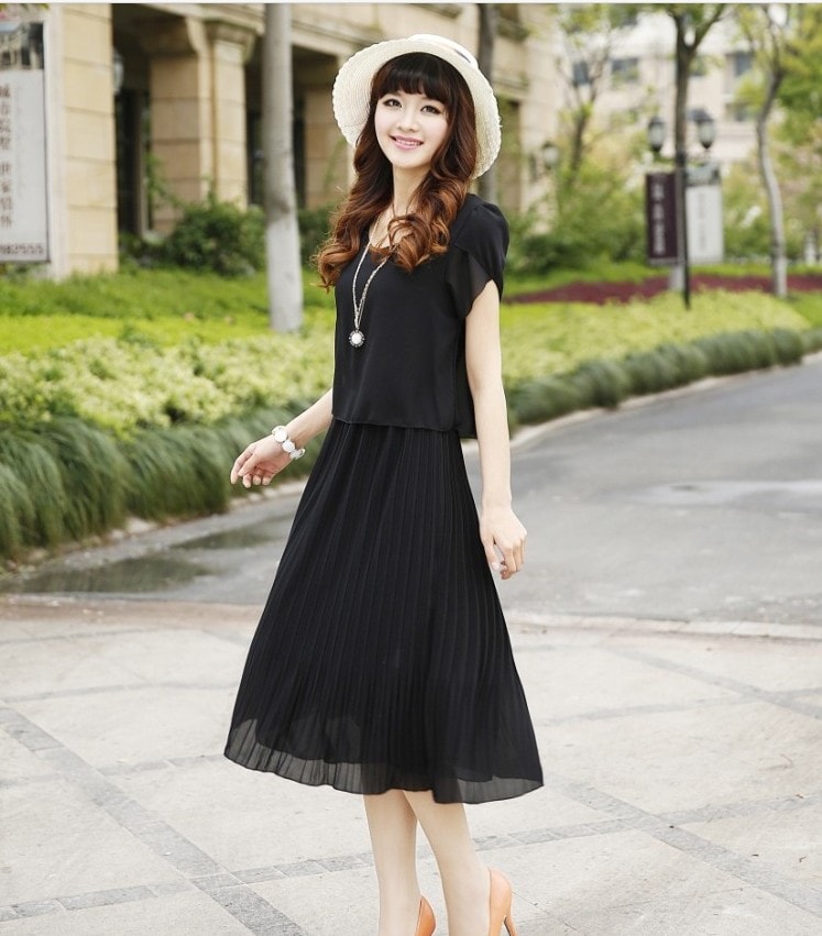 Dress DS3246 Black