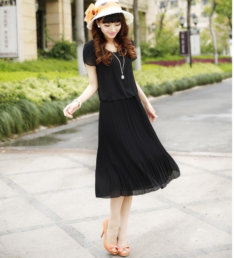 Dress DS3246 Black