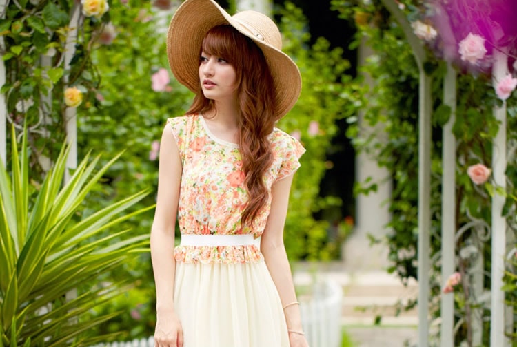 Dress DS3247 Orange