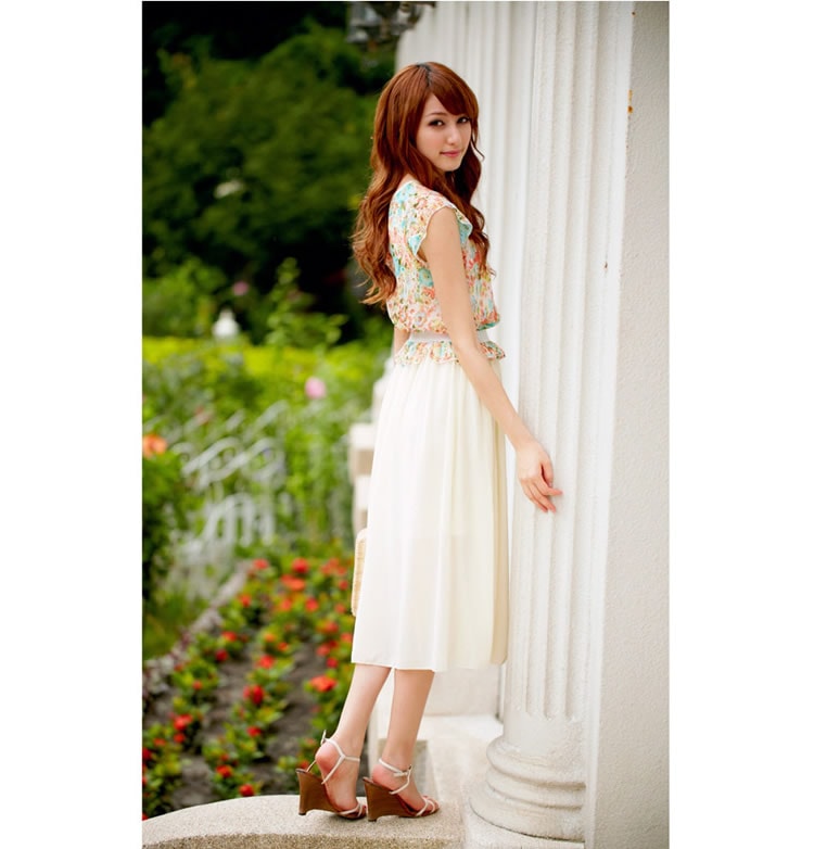 Dress DS3248 Yellow Green