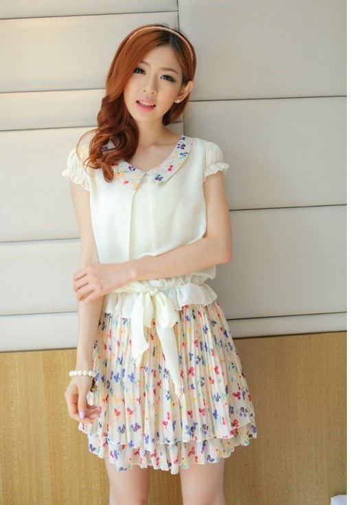 Dress DS3255 White