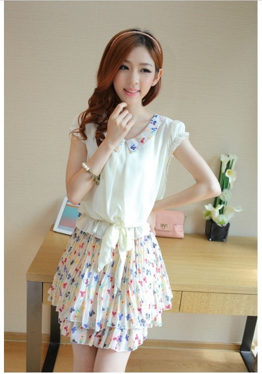 Dress DS3255 White