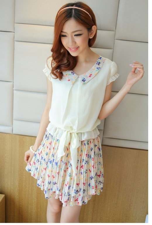 Dress DS3255 White