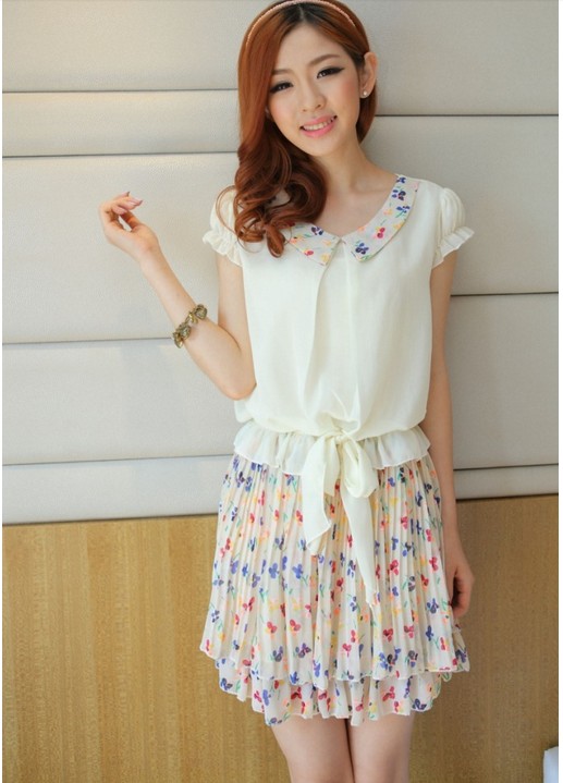 Dress DS3255 White