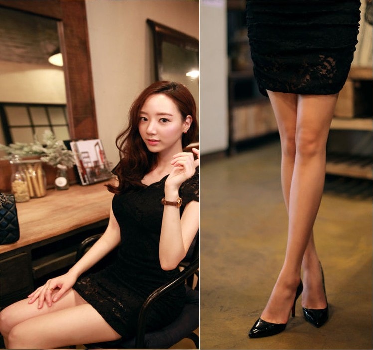 Dress DS3258 Black