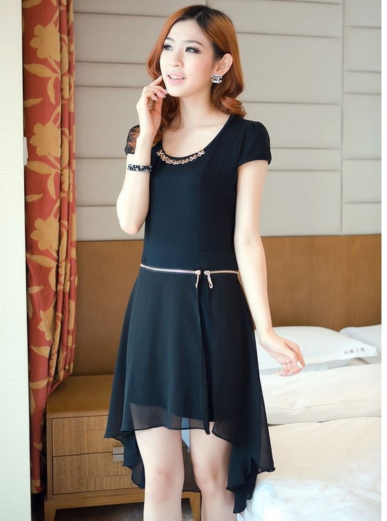 Dress DS3262 Black