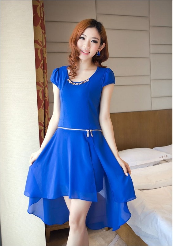 Dress DS3263 Blue